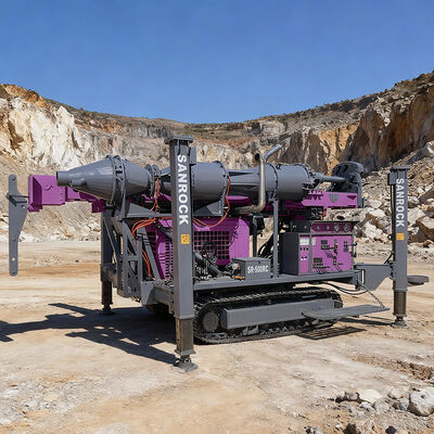 Perforatrice per carotaggio di roccia per l'esplorazione mineraria, piattaforma di perforazione a circolazione inversa, perforatrice cingolata