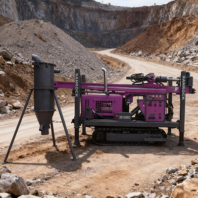 Impianto di perforazione geologica di carotaggio della perforatrice di circolazione inversa di potere 129KW della piattaforma di produzione cingolata RC