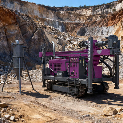 Impianto di perforazione geologica di carotaggio della perforatrice di circolazione inversa di potere 129KW della piattaforma di produzione cingolata RC