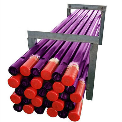 Tubo di perforazione per roccia con martello in testa Parti per macchine minerarie Asta di perforazione di prolunga filettata T45