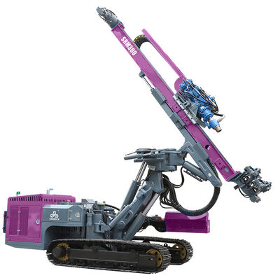 Perforazione DTH rotativa a 360° con profondità di perforazione massima di 150 m e controllo idraulico per fori di esplosione in roccia dura