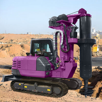 Impianti di perforazione a rotazione compatti Lavori di costruzione urbana Attrezzatura per impianto di perforazione per pozzo trivellato a coclea