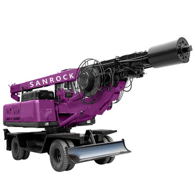 Perforazione a rotazione a impatto Progetti infrastrutturali Macchine da costruzione Perforazione mobile