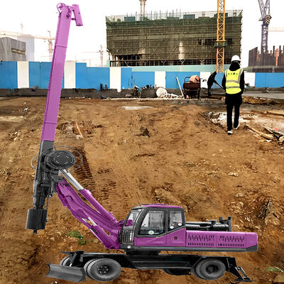 Impact Rotary Drill Rig Infrastructure Projects Construction Machine Mobile Drilling Rig