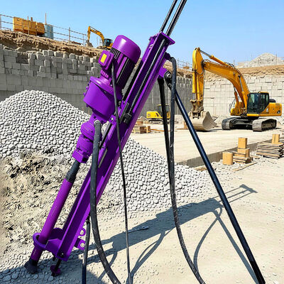 Perforazione mineraria Alta efficienza di fratturazione e penetrazione della roccia DTH Perforazione per la roccia Piccola macchina di perforazione