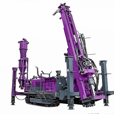 Rig di perforazione a circolazione inversa con 132 kW di potenza diesel per 500 m di profondità di perforazione e controllo idraulico
