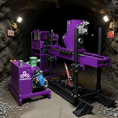 Piattaforma di trivellazione del nucleo roccioso Piattaforma di trivellazione mobile geotecnica Piattaforma di esplorazione del tunnel