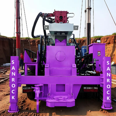 Fornitore di impianti di perforazione per pozzi d'acqua multifunzionali Perforatrice di pozzi geotermici Fornitore di impianti di perforazione per pozzi d'acqua cingolati