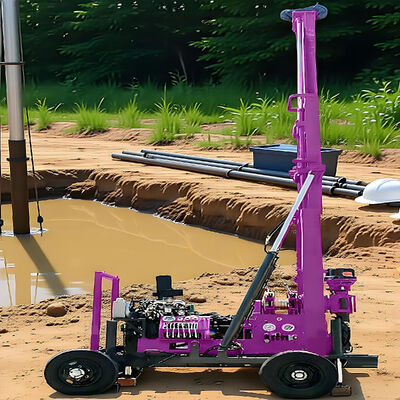 Hydraulic Core Drilling Rig Geological Mobile Drilling Rig High Efficiency Rotary Core Drilling Machine  