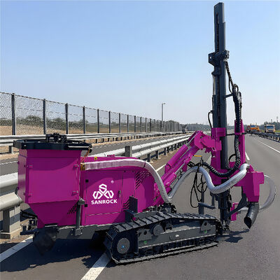 Screw Pile Driver Highway Guardrail Pile Driving Machine High Drilling Speed Pile Drilling Rig