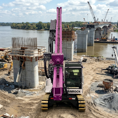 Ground Pile Drilling Rig Closed Off Dust Proof Cab Hydraulic Hammer Pile Driving Machine Diesel Pile Driver 